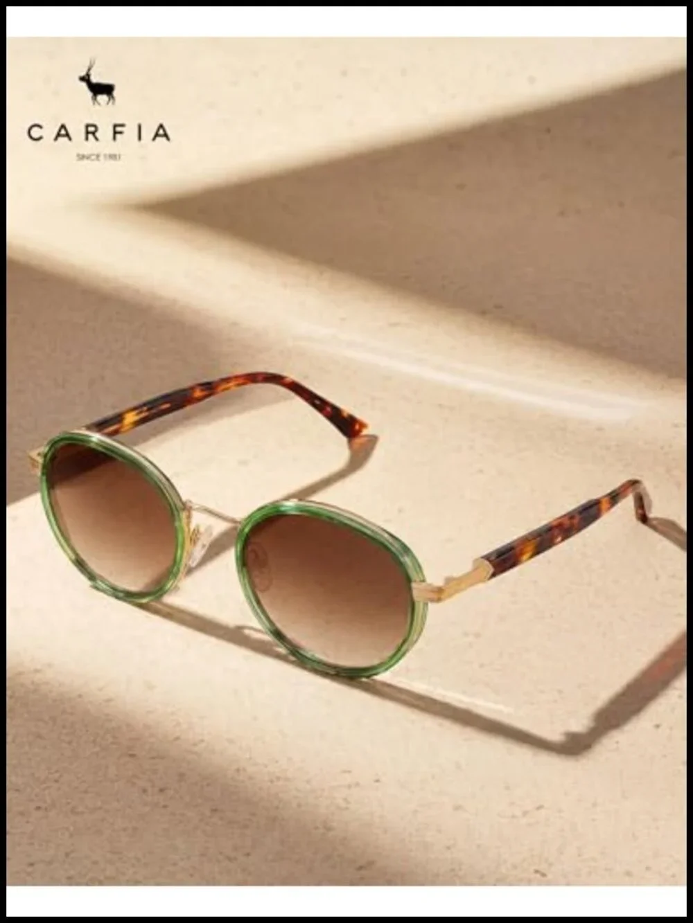 Retro Round Sunglasses for Women Polarized UV Protection Acetate-Metal Frame